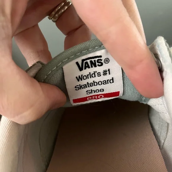 Vans Women's Sneakers in Green, Pink, and White - Picture 4 of 6